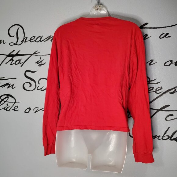 Tom & Jerry Graphic Red Long Sleeve Tee, Lg - Picture 4 of 5